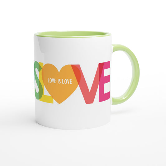 Love is Love - hart - liefde - Cadeau Mok | Beker in verschillende kleuren!
