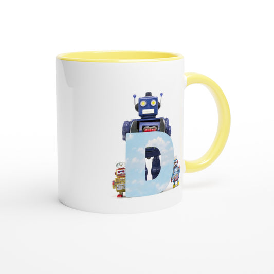 Letter D - Robot Mok | Meerdere kleuren!