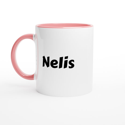 Nelis voornaam mok - beker - kado collega - verjaardag - persoonlijke naam collega - cadeau beker in verschillende kleuren!