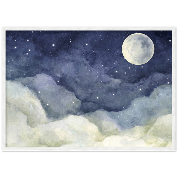 Moonlight| poster | mat papier | houten lijst