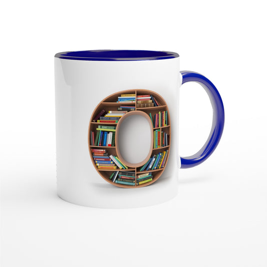 Letter O - Mok met boeken | Meerdere kleuren!