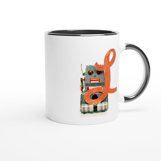 Letter L - Robot Mok | Meerdere kleuren!
