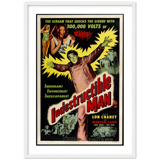 Indestructible Man - Film | poster | mat papier | houten lijst