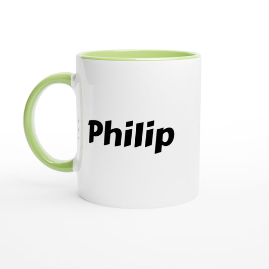 Philip voornaam mok - beker - kado collega - verjaardag - persoonlijke naam collega - cadeau beker in verschillende kleuren!