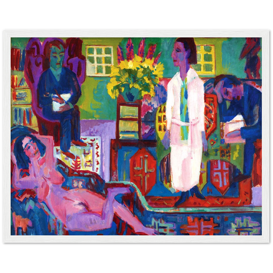 Moderne Bohemia - Ernst Ludwig Kirchner | poster | mat papier | houten lijst