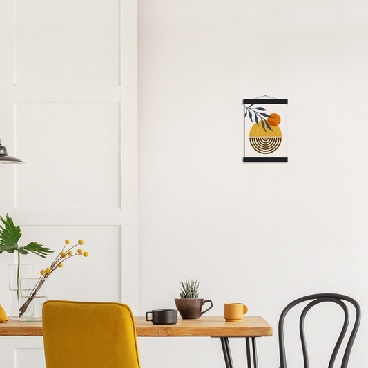 Sunset | mat papier poster met houten hanger