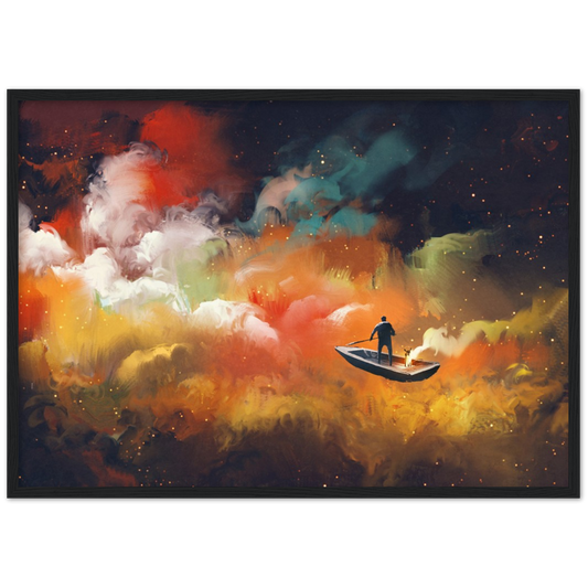 To the other side | poster | mat papier | houten lijst