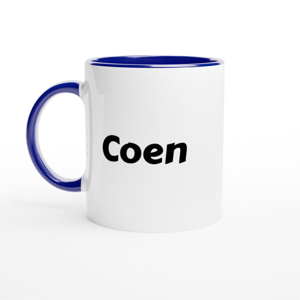 Coen naam cadeau mok - beker - kado collega - moederdag - verjaardag - persoonlijke voornaam mok werknemer - collega | Beker in verschillende kleuren!