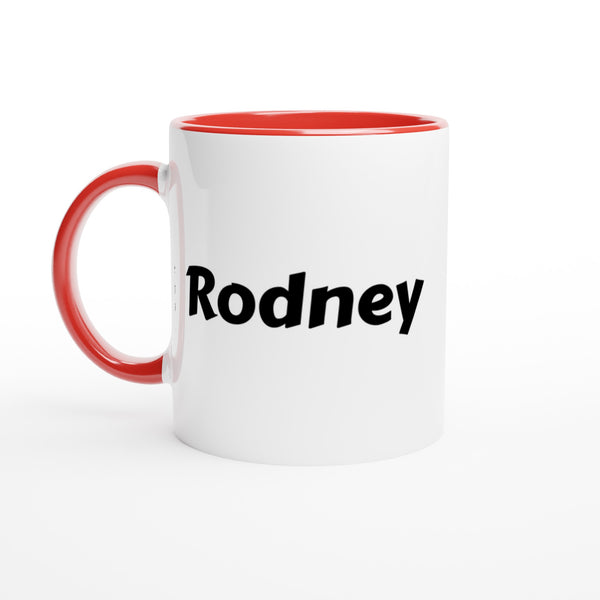 Rodney voornaam mok - beker - kado collega - verjaardag - persoonlijke naam collega - cadeau beker in verschillende kleuren!