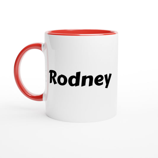 Rodney voornaam mok - beker - kado collega - verjaardag - persoonlijke naam collega - cadeau beker in verschillende kleuren!