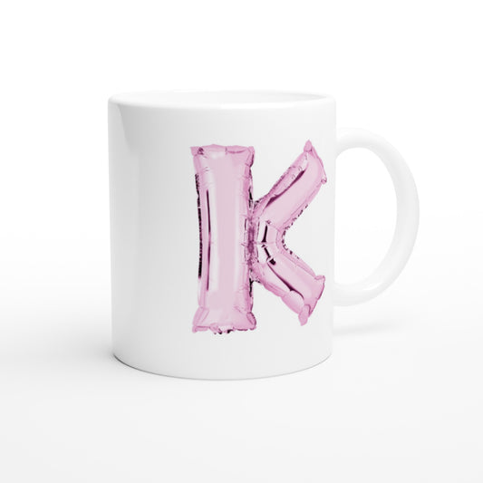 Letter K - Pink balloon Mok - Beker