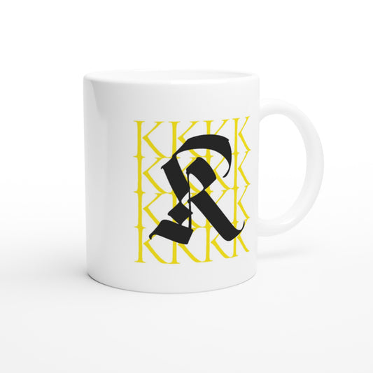 Letter K - Typografie Mok - Beker