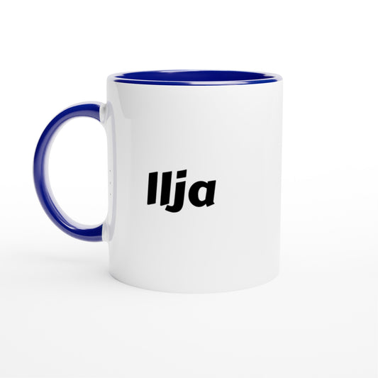 Ilja naam cadeau mok - beker - kado collega - moederdag - verjaardag - persoonlijke voornaam mok werknemer - collega | Beker in verschillende kleuren!