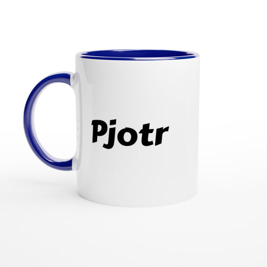 Pjotr voornaam mok - beker - kado collega - verjaardag - persoonlijke naam collega - cadeau beker in verschillende kleuren!