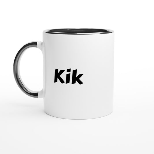 Kik naam cadeau mok - beker - kado collega - moederdag - verjaardag - persoonlijke voornaam mok werknemer - collega | Beker in verschillende kleuren!
