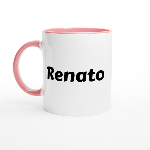 Renato voornaam mok - beker - kado collega - verjaardag - persoonlijke naam collega - cadeau beker in verschillende kleuren!