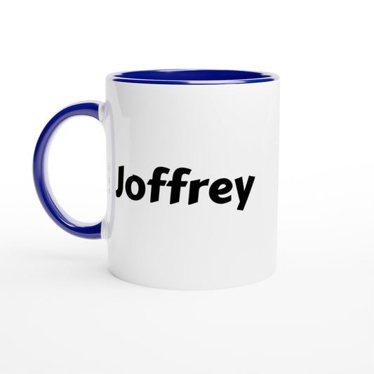 Joffrey naam cadeau mok - beker - kado collega - moederdag - verjaardag - persoonlijke voornaam mok werknemer - collega | Beker in verschillende kleuren!
