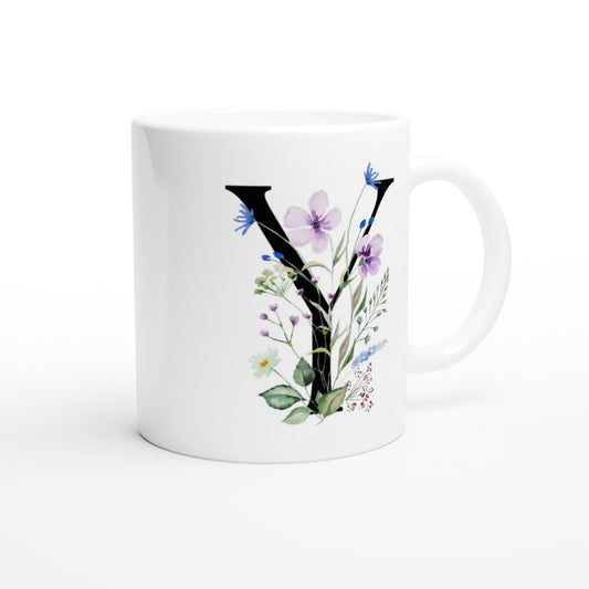 Letter Y - Flower Mok - Beker
