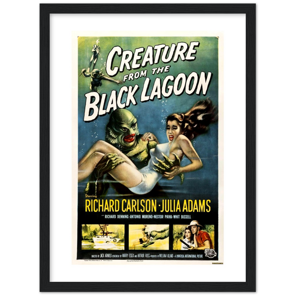 Creature from the Black Lagoon - Film | poster | mat papier | houten lijst