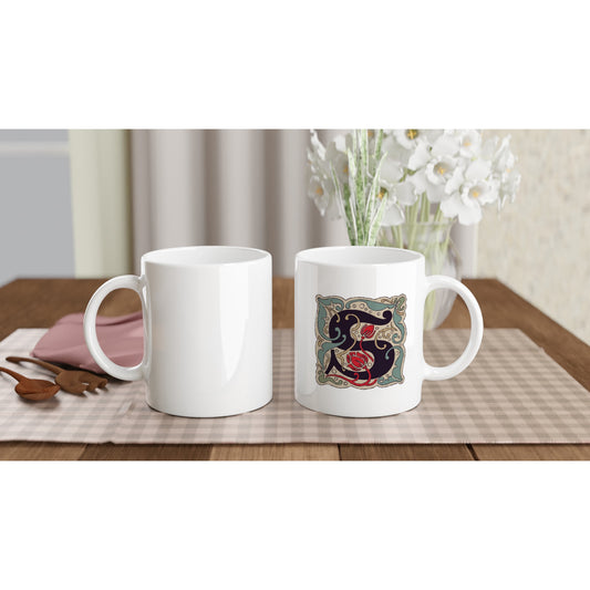 Letter S - Vintage Mok - Beker