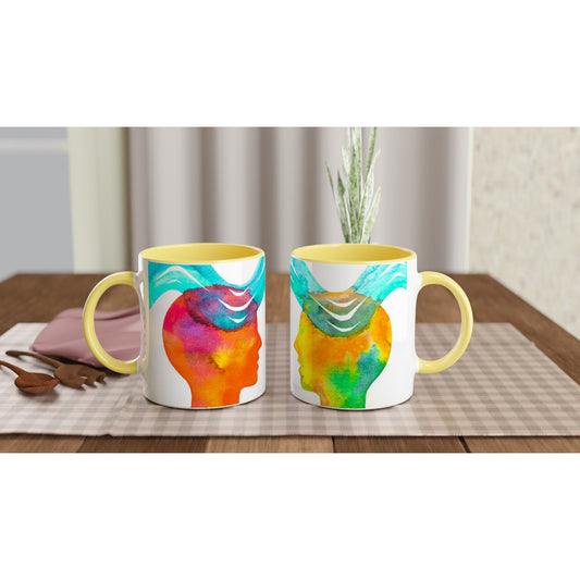 Twee zielen een gedachte - love -liefde - Cadeau Mok | Beker in verschillende kleuren!