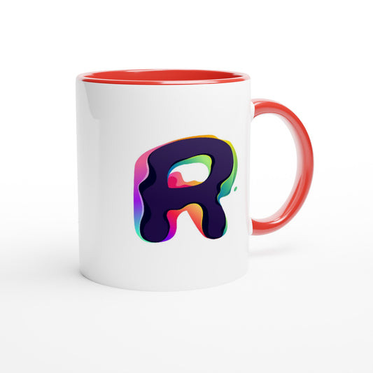 Letter R - Splashing Wave Mok | Meerdere kleuren!