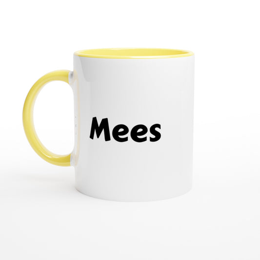 Mees naam cadeau mok - beker - kado collega - moederdag - verjaardag - persoonlijke voornaam mok werknemer - collega | Beker in verschillende kleuren!
