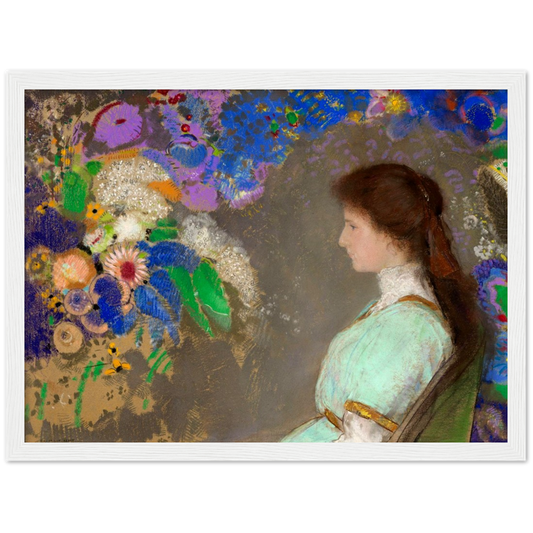Odilon Redon - Violette Heymann | poster | mat papier | houten lijst