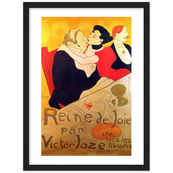Queen of Joy - Henri de Toulouse-Lautrec | poster | mat papier | houten lijst