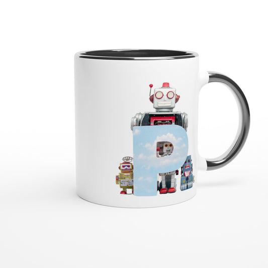 Letter P - Robot Mok | Meerdere kleuren!