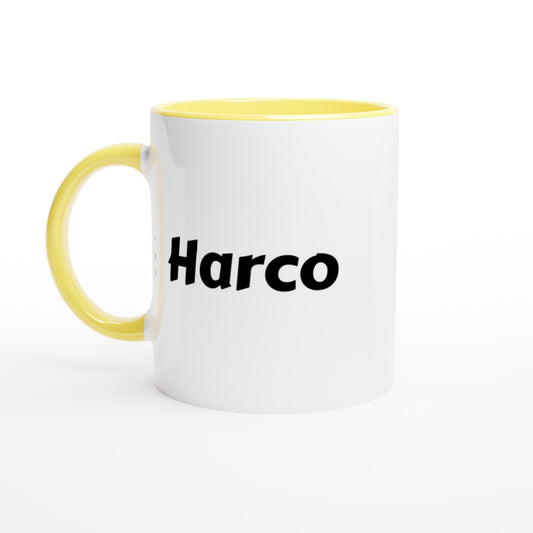 Harco naam cadeau mok - beker - kado collega - moederdag - verjaardag - persoonlijke voornaam mok werknemer - collega | Beker in verschillende kleuren!