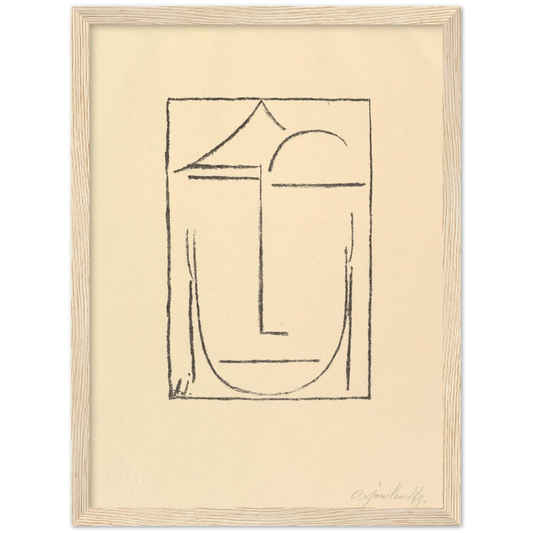 Head (Kopf) - Alexej von Jawlensky | poster | mat papier | houten lijst