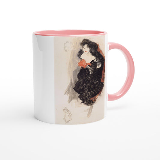 Gustav Klimt mok - Cadeau - Tänzerin, studie in krijt voor Judith II Mok | Beker in verschillende kleuren!