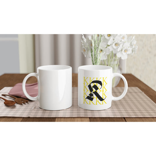 Letter K - Typografie Mok - Beker