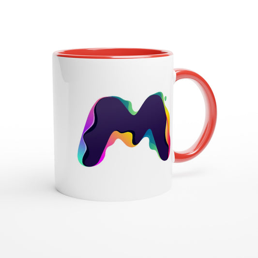 Letter M - Splashing Wave Mok | Meerdere kleuren!