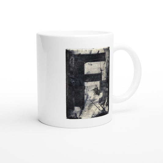 Letter F -  Vintage Mok - Beker