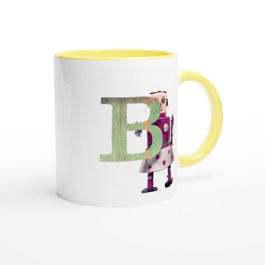 Letter B - Robot Mok | Meerdere kleuren!