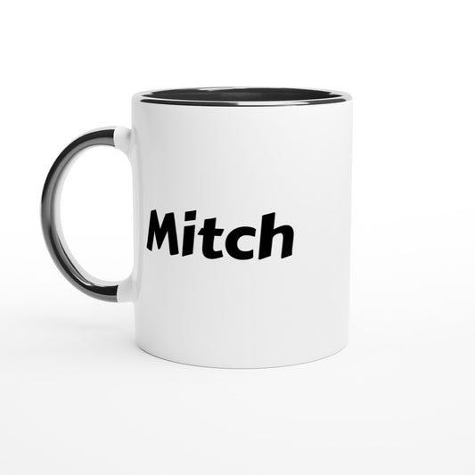 Mitch voornaam mok - beker - kado collega - verjaardag - persoonlijke naam collega - cadeau beker in verschillende kleuren!