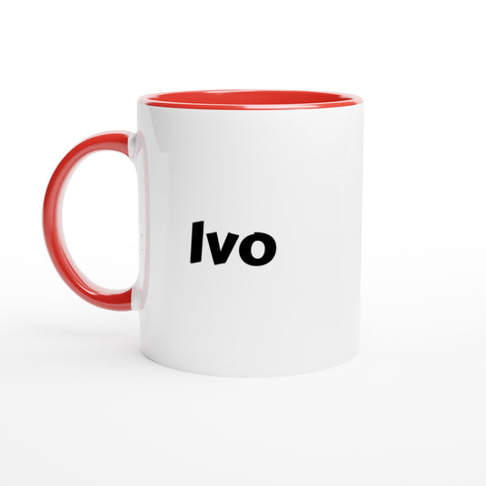 Ivo naam cadeau mok - beker - kado collega - moederdag - verjaardag - persoonlijke voornaam mok werknemer - collega | Beker in verschillende kleuren!
