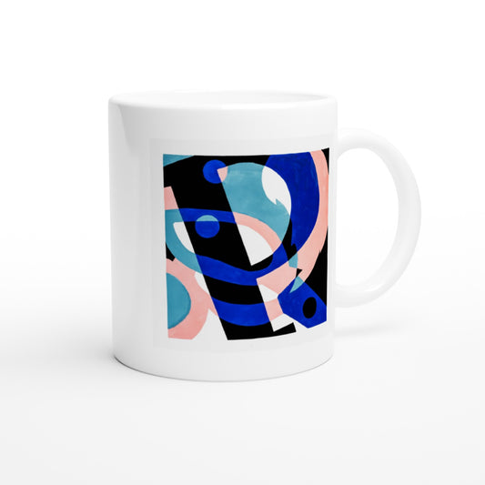 Letter P - Abstract Art Mok - Beker