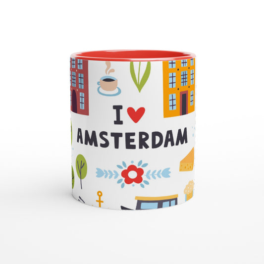 I love Amsterdam - Mokum - Cadeau Mok | Beker in verschillende kleuren!