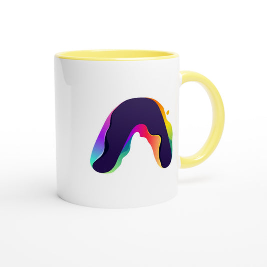 Letter A - Splashing Wave Mok | Meerdere kleuren!