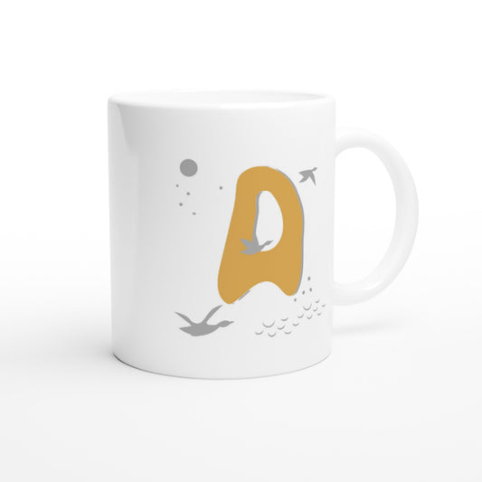 Letter A - Ganzen Mok - Beker