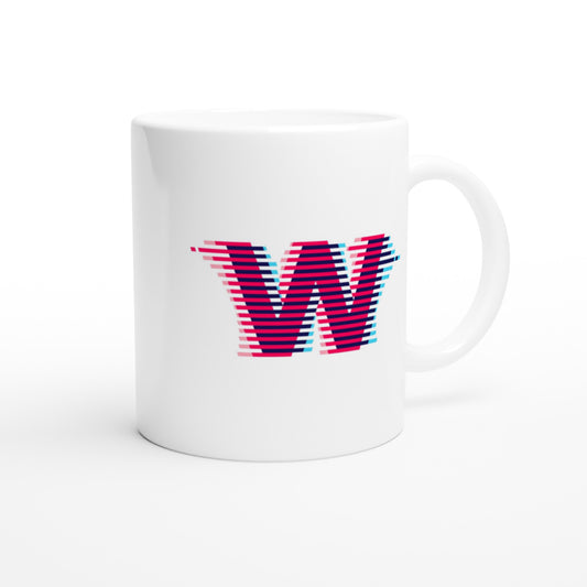 Letter W - Sound wave Mok - Beker
