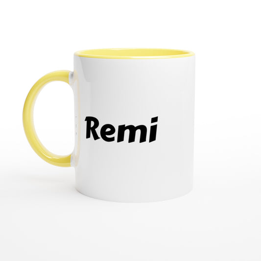 Remi voornaam mok - beker - kado collega - verjaardag - persoonlijke naam collega - cadeau beker in verschillende kleuren!