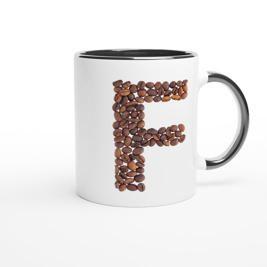 Letter F - Koffie Mok | Meerdere kleuren!