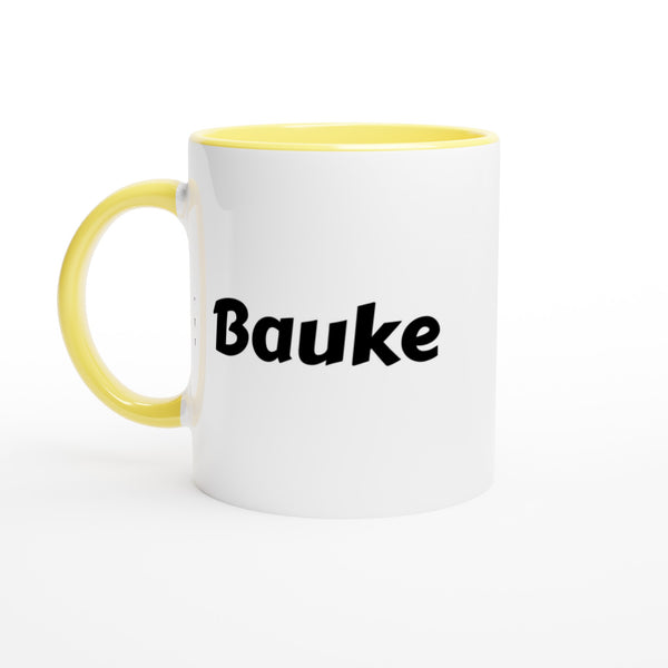 Bauke naam cadeau mok - beker - kado collega - moederdag - verjaardag - persoonlijke voornaam mok werknemer - collega | Beker in verschillende kleuren!