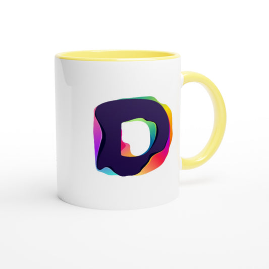 Letter D - Splashing Wave Mok | Meerdere kleuren!