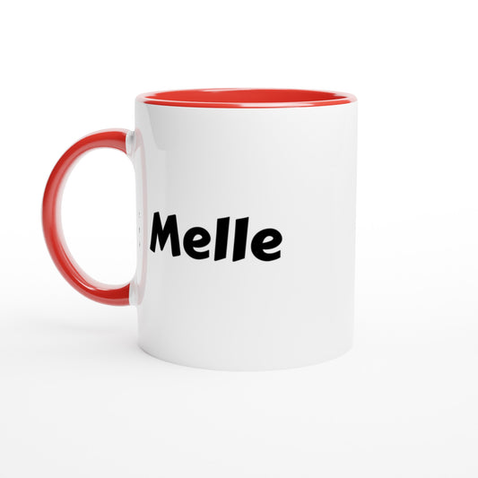 Melle voornaam mok - beker - kado collega - verjaardag - persoonlijke naam collega - cadeau beker in verschillende kleuren!