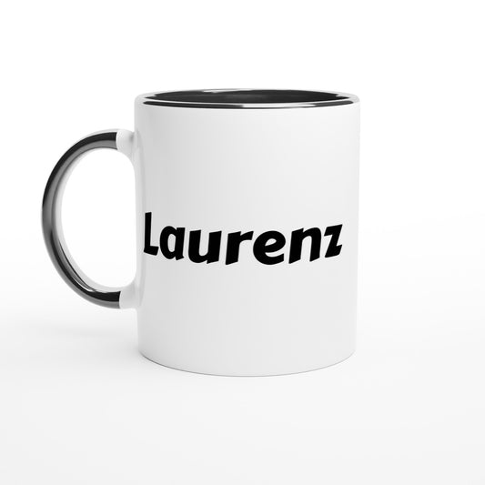 Laurenz naam cadeau mok - beker - kado collega - moederdag - verjaardag - persoonlijke voornaam mok werknemer - collega | Beker in verschillende kleuren!
